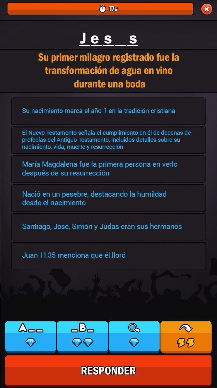 Quizz Challenge Biblia - juego de preguntas y respuestas bíblicas
